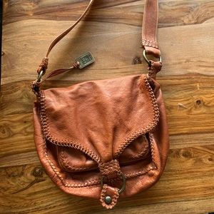 Brown Leather Frye Shoulder Bag